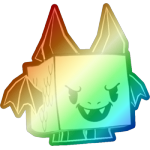 Shiny Rainbow Cartoon Demon