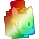 Shiny Rainbow Cat Magician