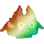 Shiny Rainbow Charred Dragon