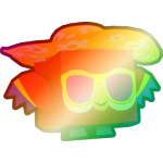 Shiny Rainbow Chill Parrot