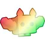 Shiny Rainbow Cloud Bat