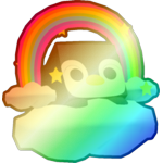 Shiny Rainbow Cloud Penguin
