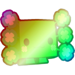 Shiny Rainbow Clover Axolotl