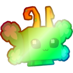Shiny Rainbow Clover Butterfly