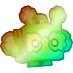 Shiny Rainbow Clover Owl