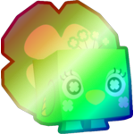 Shiny Rainbow Clover Peacock