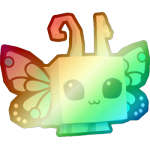 Shiny Rainbow Cold Butterfly