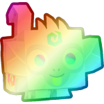 Shiny Rainbow Color Ruins Monkey