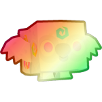 Shiny Rainbow Color Ruins Parrot