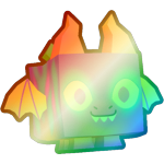 Shiny Rainbow Colorful Dragon