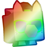 Shiny Rainbow Cool Cat