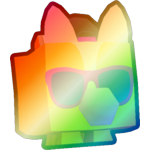 Shiny Rainbow Cool Corgi