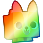 Shiny Rainbow Corgi