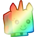 Shiny Rainbow Cotton Candy Unicorn