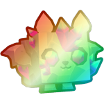 Shiny Rainbow Crystal Bat