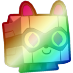 Shiny Rainbow Cyber Raccoon