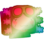 Shiny Rainbow Cyberpunk Axolotl