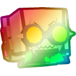 Shiny Rainbow Cyberpunk Ghost