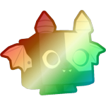 Shiny Rainbow Cyborg Bat