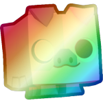 Shiny Rainbow Cyborg Piggy