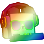 Shiny Rainbow DJ Panda