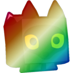Shiny Rainbow Dark Fox