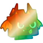 Shiny Rainbow Demon Dog