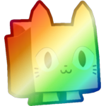 Shiny Rainbow Desert Cat