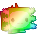 Shiny Rainbow Dino Axolotl