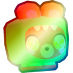 Shiny Rainbow Dino Bear