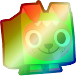 Shiny Rainbow Dino Dog