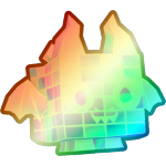 Shiny Rainbow Disco Ball Dragon