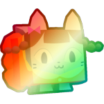 Shiny Rainbow Doll Cat