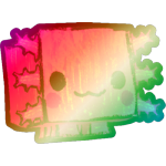Shiny Rainbow Doodle Axolotl