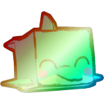 Shiny Rainbow Doodle Dolphin