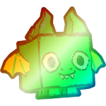 Shiny Rainbow Doodle Dragon
