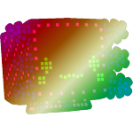 Shiny Rainbow Dot Matrix Axolotl