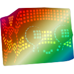 Shiny Rainbow Dot Matrix Snail