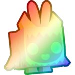 Shiny Rainbow Easter Yeti