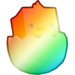 Shiny Rainbow Egg Chick