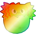 Shiny Rainbow Egg Spitting Dino