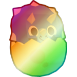 Shiny Rainbow Egg Triceratops