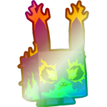 Shiny Rainbow Electric Bunny
