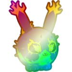 Shiny Rainbow Electric Bunny Ball