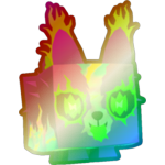 Shiny Rainbow Electric Corgi