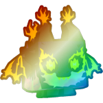 Shiny Rainbow Electric Dragon