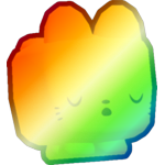 Shiny Rainbow Emoji Cat