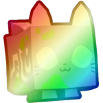 Shiny Rainbow Enchanted Cat