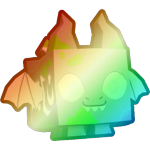 Shiny Rainbow Enchanted Dragon