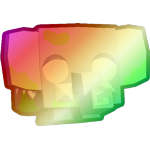 Shiny Rainbow Enchanted Elephant